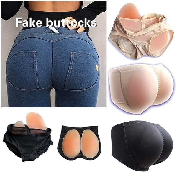 Silicone Insert Enhancer Fake Buttock Panty Hip Lift Black - Perfect Black Black M - Image 1
