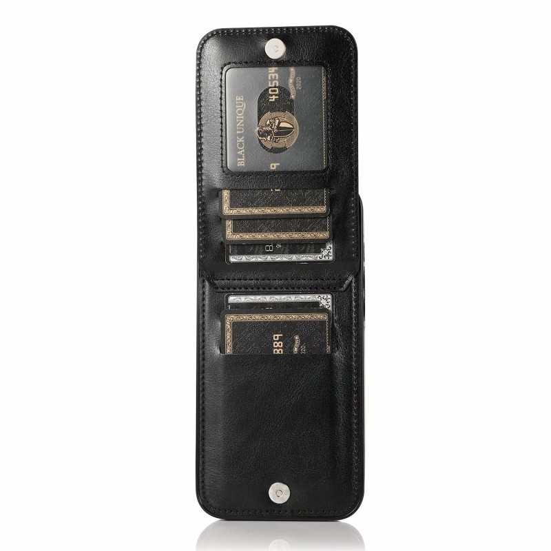 iPhone 13 Mobile Case Card Holder 6CK Retro V3 Black_yux - Image 2