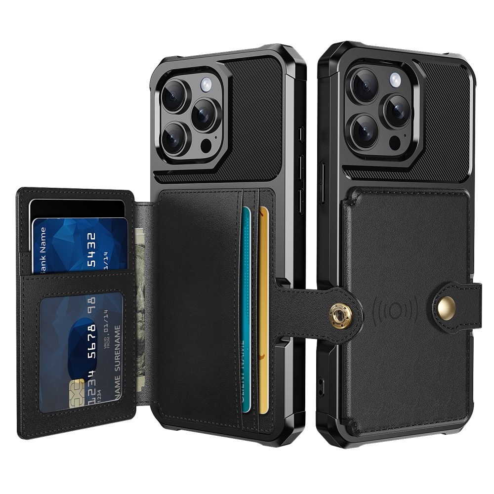 iPhone 16 Pro Case with Card Slot Black 82 - Image 1