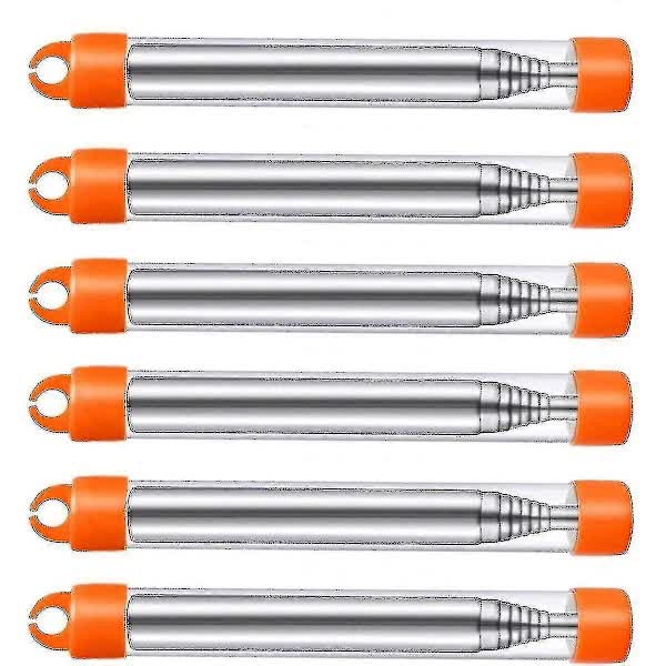 6-Pack Collapsible Stainless Steel Fire Bellows, Collapsible Outdoor Fire Bellows - Image 1