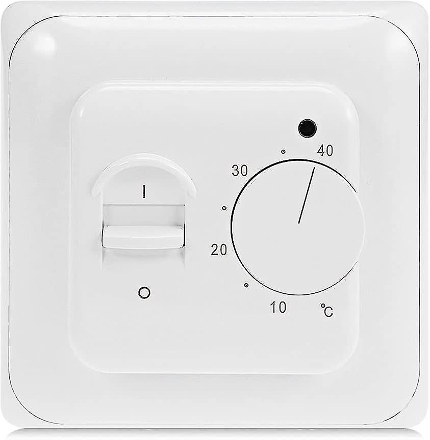 Manual Electric Underfloor Heating Thermostat with AC 220v 16a Probe, Mechanical Underfloor Heating Thermostat Control [Energy Class A+++] (x) - Image 2