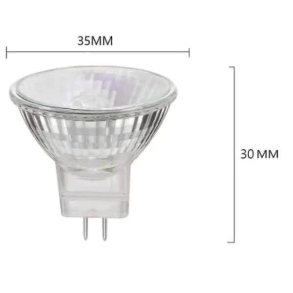 MR11 halogen lamp, 20W 12V MR11 halogen lamp, high color rendering index, 6-pack - Image 2
