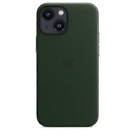 Leather Case for iPhone 13 Mini with Magsafe Sequoia Green_max Sequoia Green - Image 1