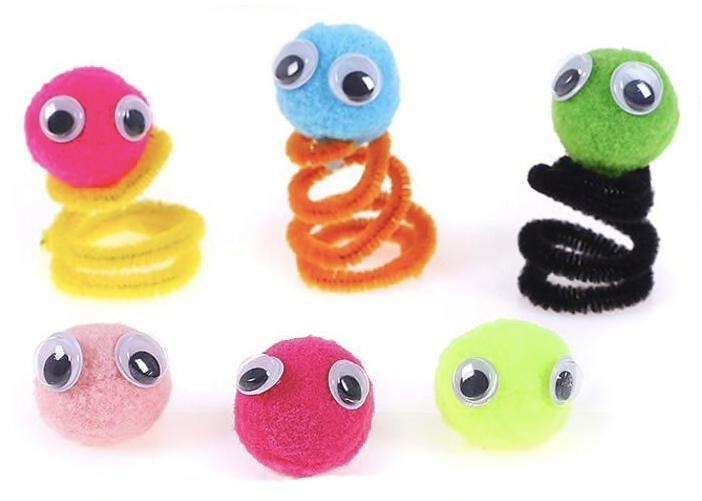 Pipe Cleaners Craft Kit with Moving Eyes and Balls, MultiColor - Image 4