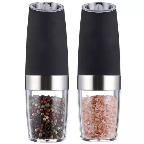 Electric Salt and Pepper Mills 2-Pack, Black - Image 2