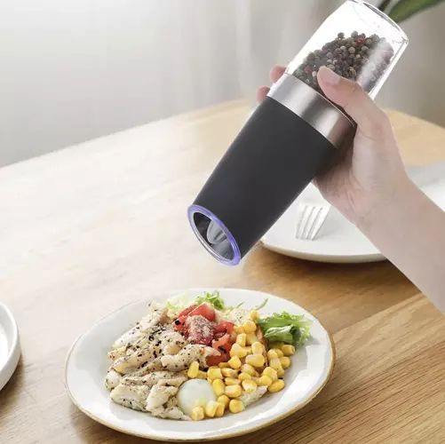 Electric Salt and Pepper Mills 2-Pack, Black - Image 6