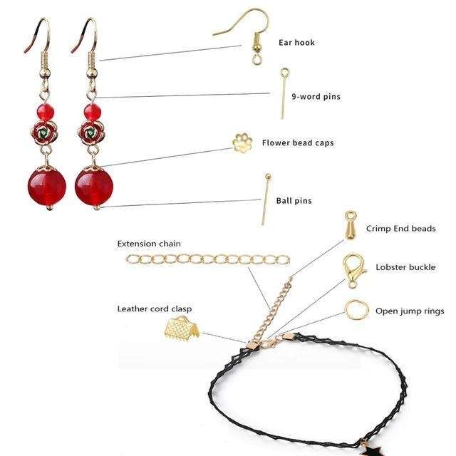Jewelry Making Mega Kit with Pliers, Wire, Rings, MultiColor - Image 2