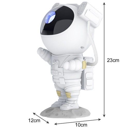 Astronaut Night Light with Remote Control Star Projector Galaxy Light, White - Image 3