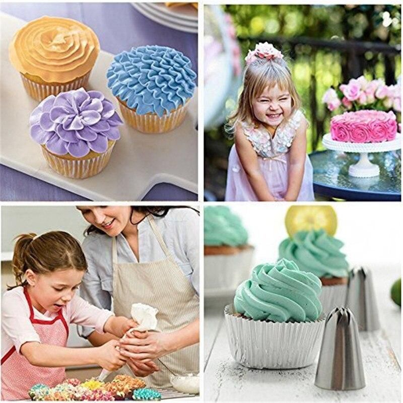 27pcs Pink Tulle Set Liquor Tips Bag Connector, Cake Tool - Image 3