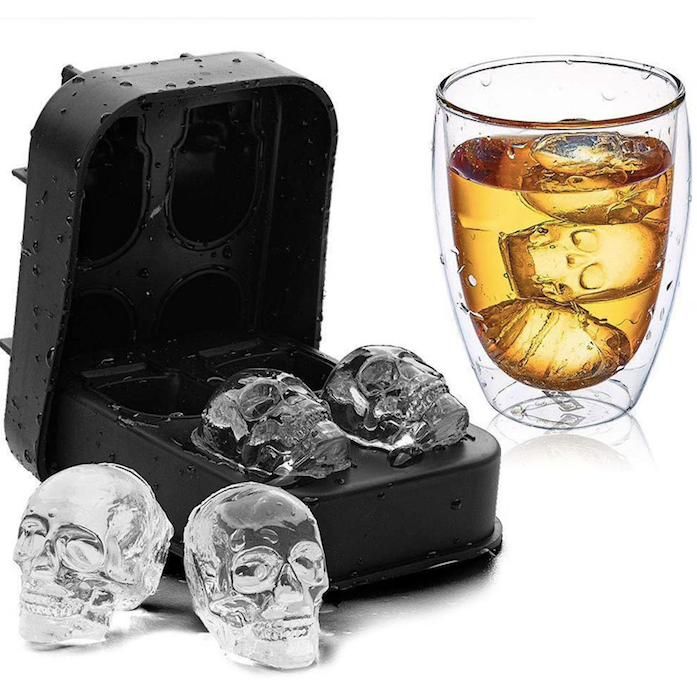 Skull Ice Mold, Chocolate Jelly Mold, Black - Image 1