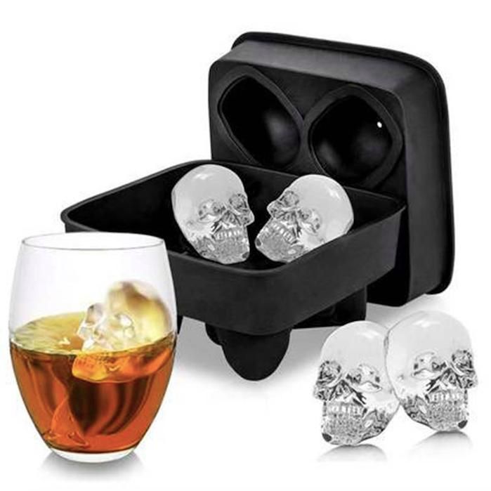 Skull Ice Mold, Chocolate Jelly Mold, Black - Image 2
