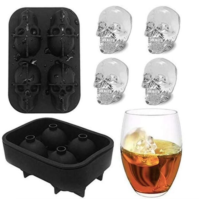 Skull Ice Mold, Chocolate Jelly Mold, Black - Image 3