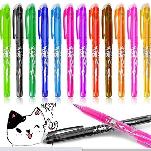 Erasable Gel Ink Pens 12-pack, MultiColor - Image 2