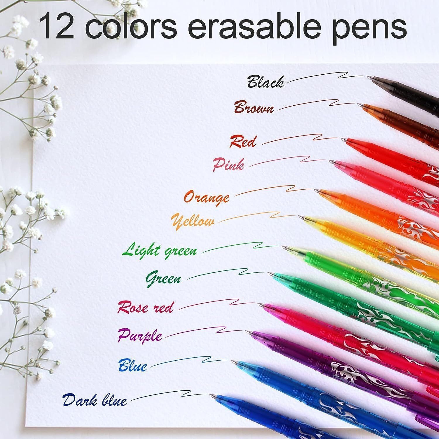Erasable Gel Ink Pens 12-pack, MultiColor - Image 5