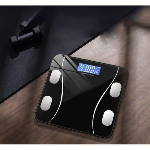 Smart Bathroom Scale with Body Analysis, Black - Image 3