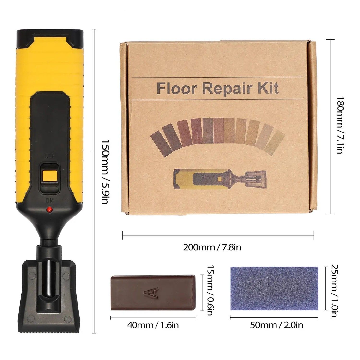 Wood Board Repair Kit, MultiColor, DIY Floor Repair Tool - Image 7