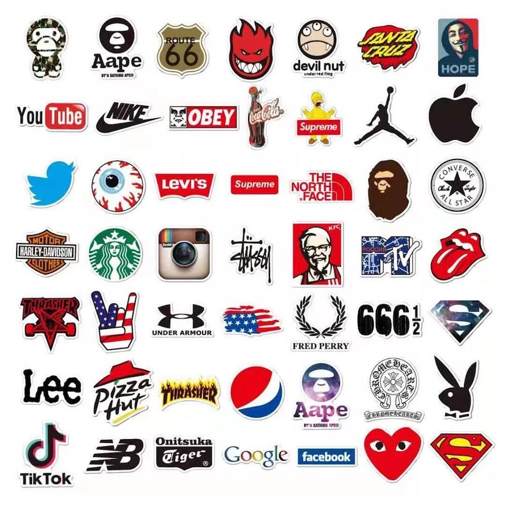 100pcs MultiColor Fashion Graffiti Stickers, Waterproof for Laptop Luggage Skate - Image 4