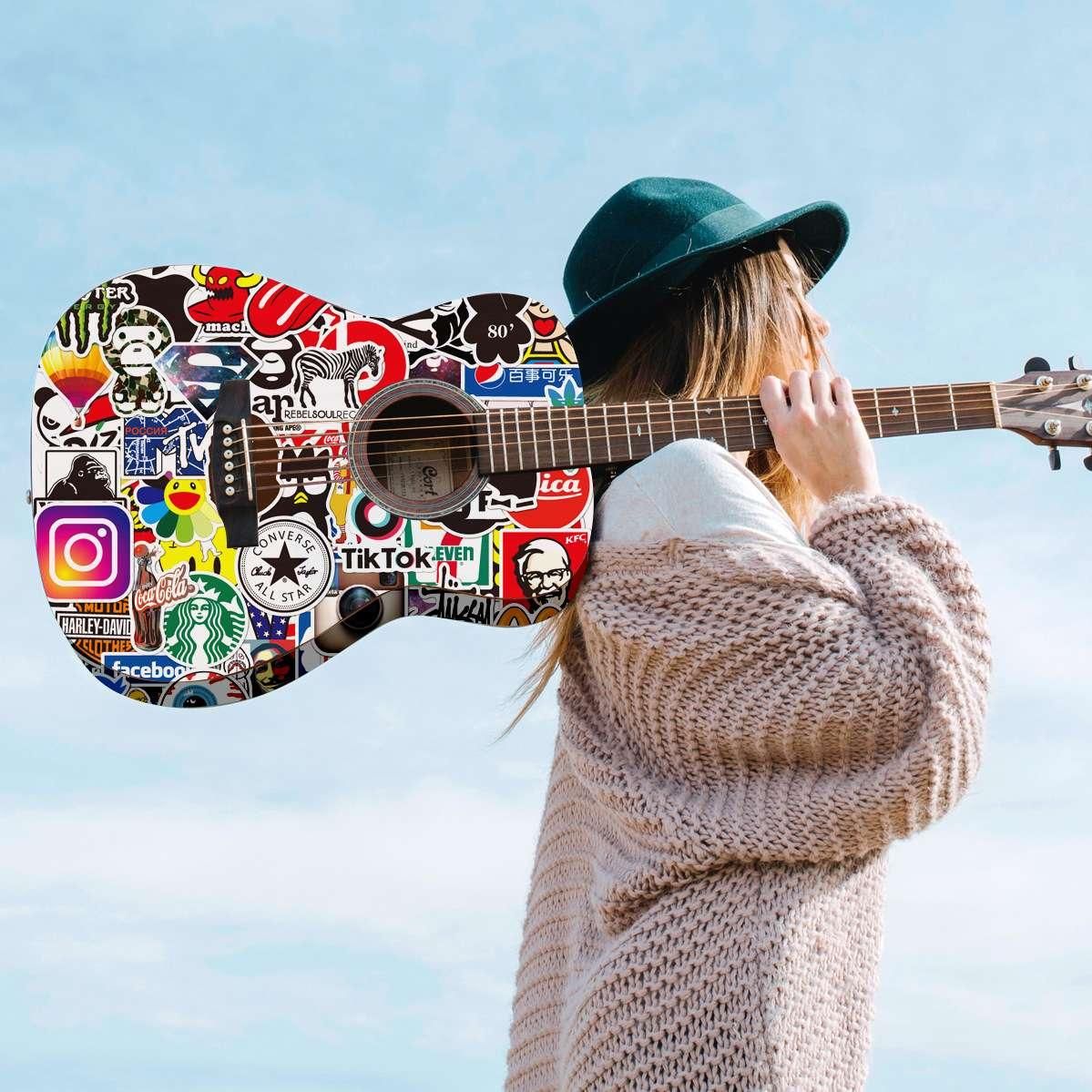 100pcs MultiColor Fashion Graffiti Stickers, Waterproof for Laptop Luggage Skate - Image 5