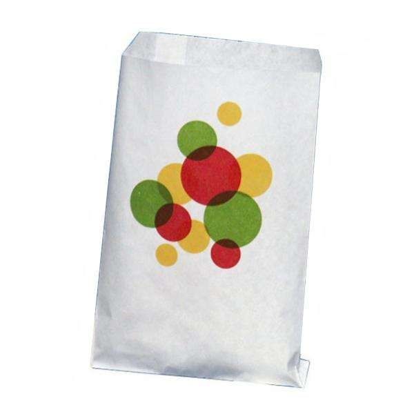 100-Pack White Retro Candy Bags - Image 1