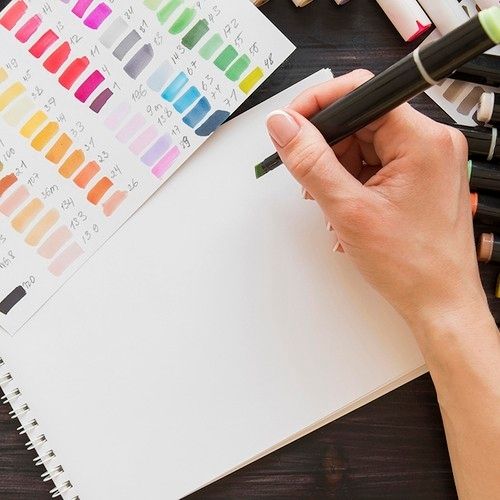 80-Pack Double-Sided MultiColor Marker Pens with Case - Image 8