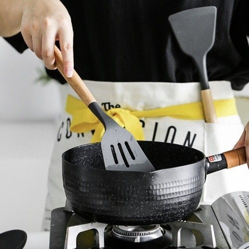 12pcs Black Heat Resistant Silicone Kitchen Utensils Set - Image 6