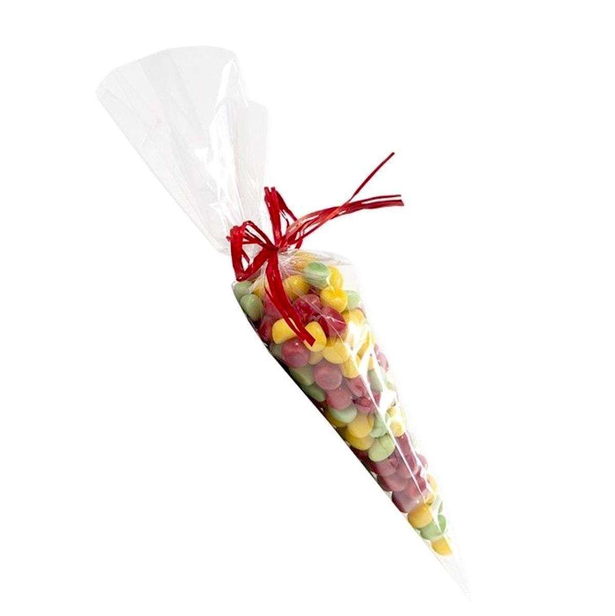 100-Pack Transparent Cellophane Cones and Bags - Image 2