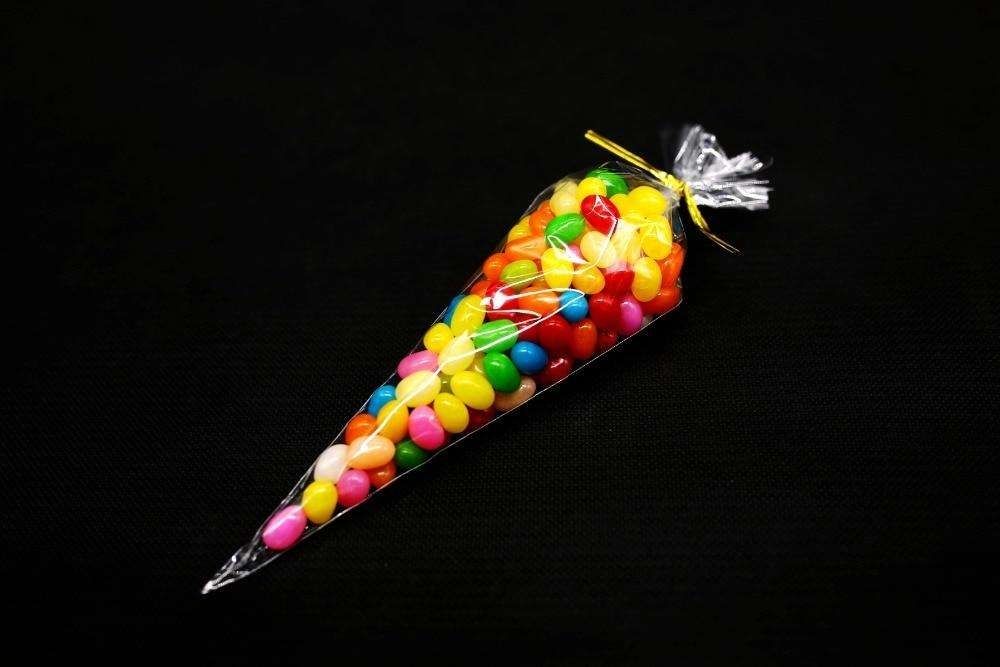 100-Pack Transparent Cellophane Cones and Bags - Image 4