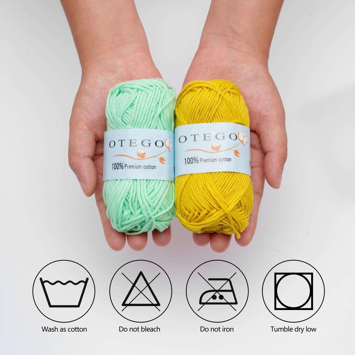 20-pack Cotton Knitting Crochet Yarn, 49m/roll, MultiColor - Image 4