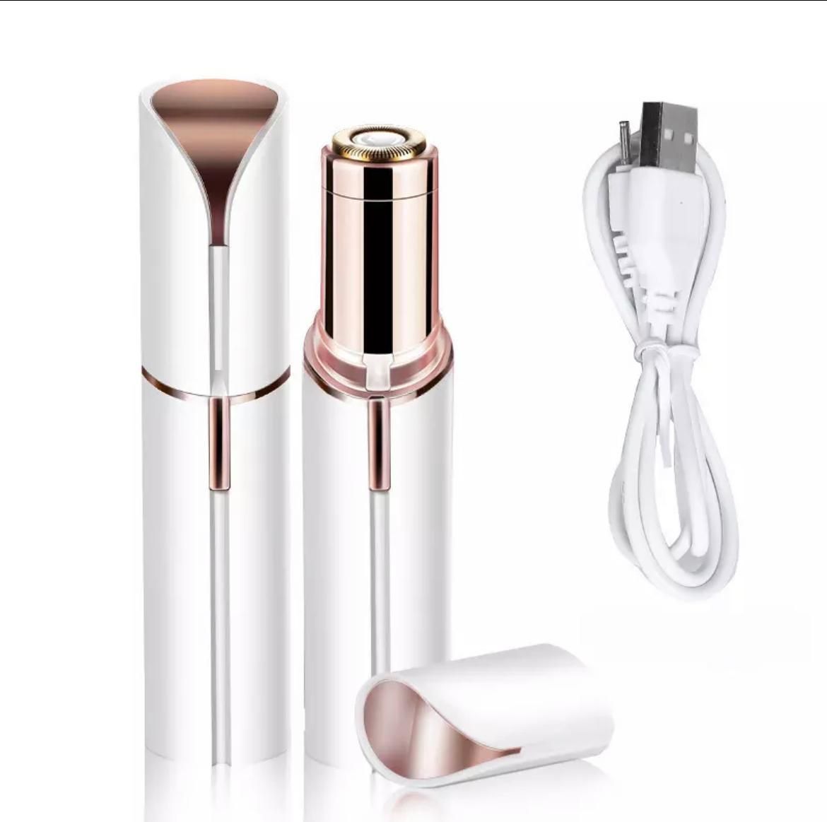 Eyebrow epilator and trimmer for facial, nose, bikini line hair, white - Image 1