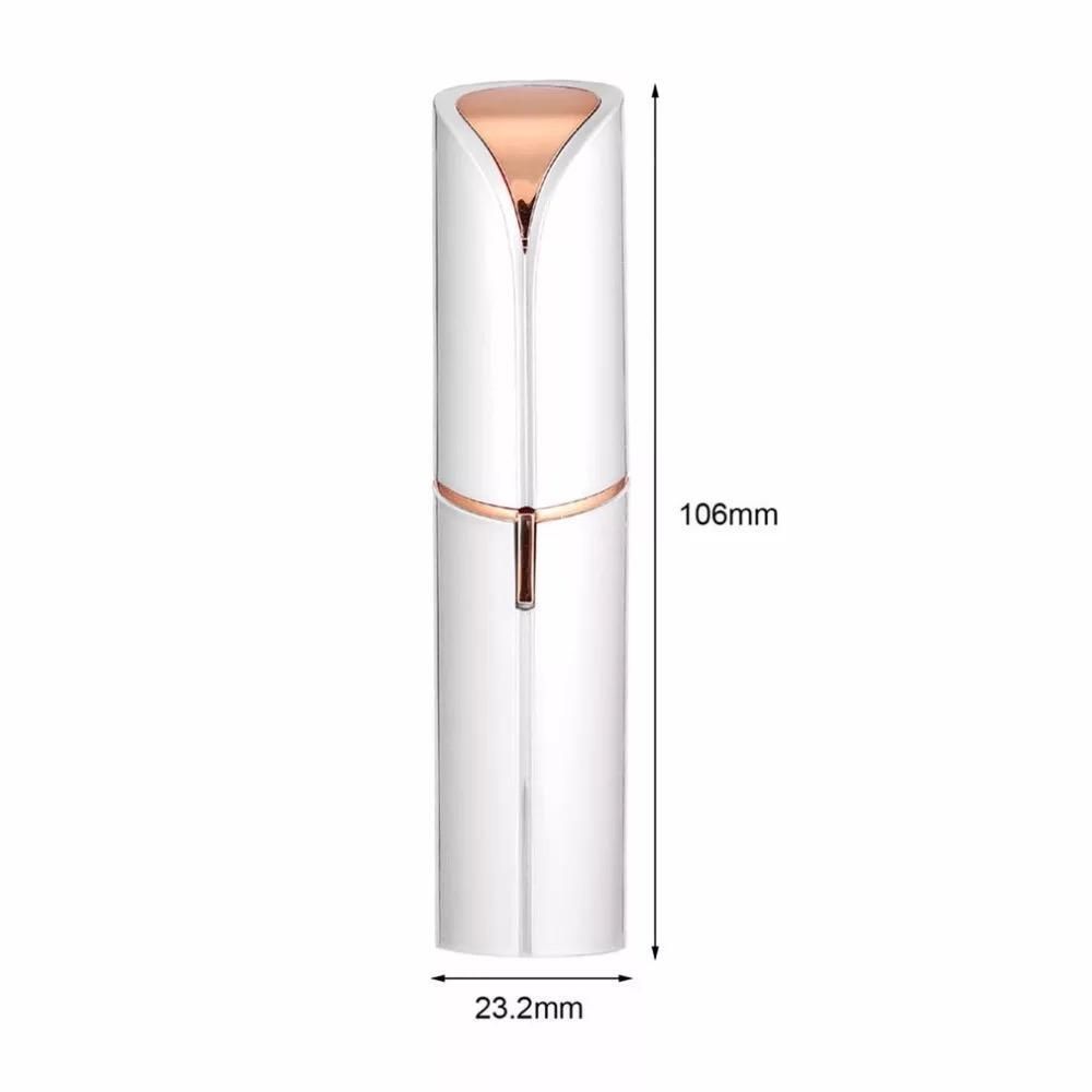 Eyebrow epilator and trimmer for facial, nose, bikini line hair, white - Image 2