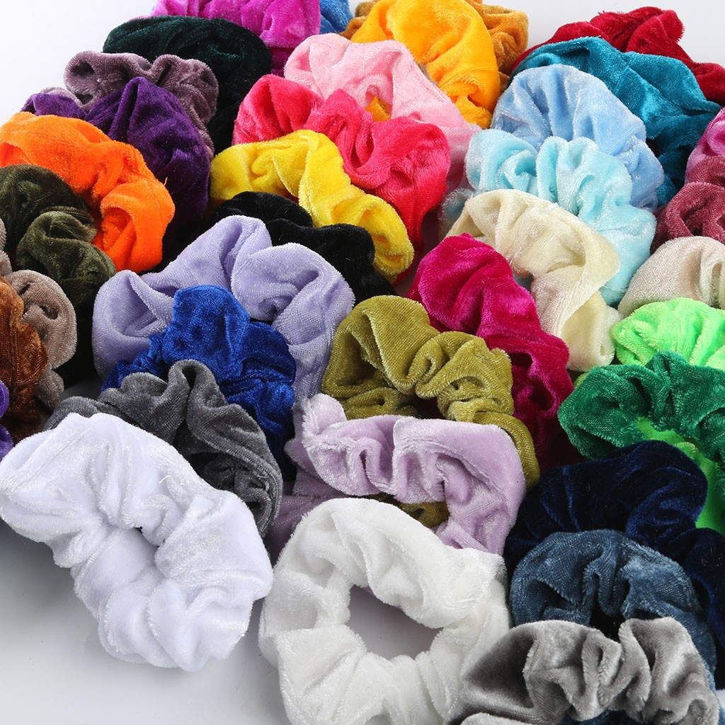 36pcs MultiColor Velvet Hair Scrunchies, Hair Ties, Hair Bands - Image 7