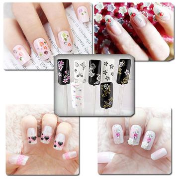 10 Sheets Self-Adhesive Nail Decorations Multi-Color - Image 2