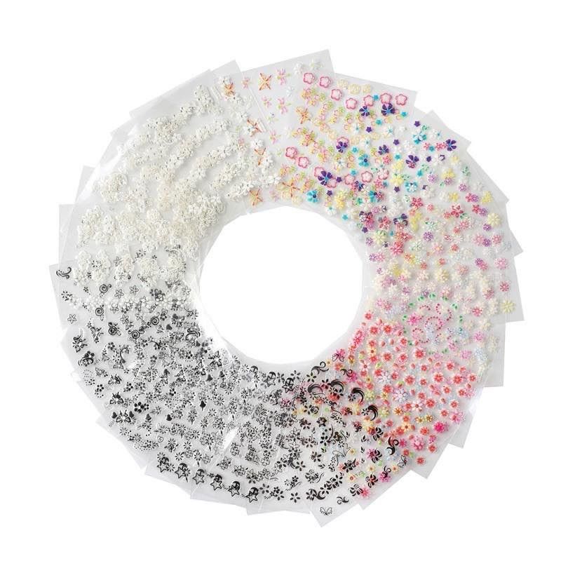 10 Sheets Self-Adhesive Nail Decorations Multi-Color - Image 5