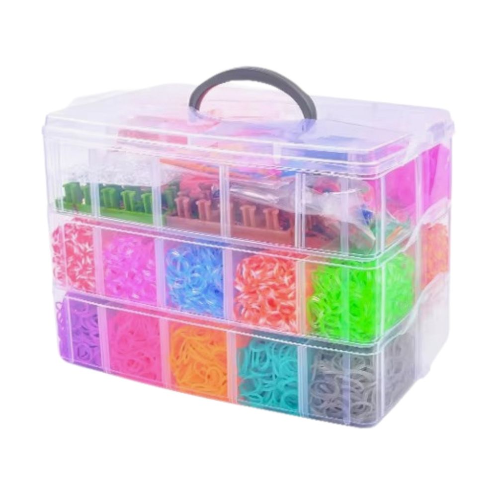 28,000 Pieces Super Large Loom Bands Kit with Accessories, Multi-Color - Image 1