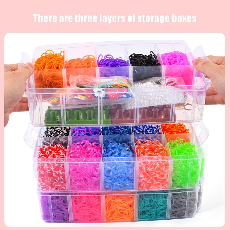 28,000 Pieces Super Large Loom Bands Kit with Accessories, Multi-Color - Image 4