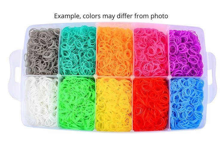 28,000 Pieces Super Large Loom Bands Kit with Accessories, Multi-Color - Image 8