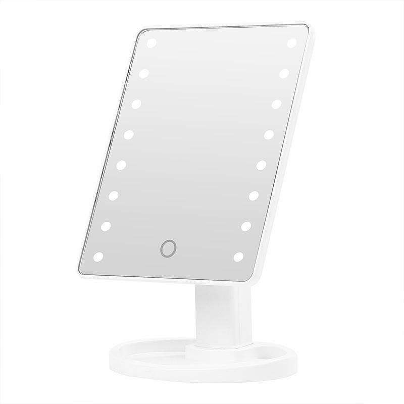 LED Makeup Mirror Adjustable with Lights, White - Image 4