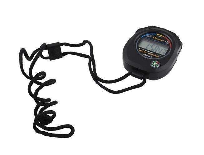 Digital Stopwatch Multifunctional with Built-in Compass, Black - Image 3