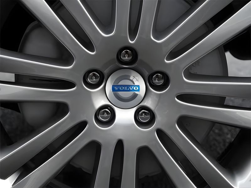 4-Pack Volvo Wheel Hub Emblem Center Caps, 64mm, Silver Blue - Image 4