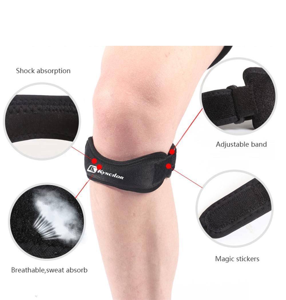2-pack Black Knee Pads, Adjustable Knee Strap for Running, Compatible with Nike - Image 3