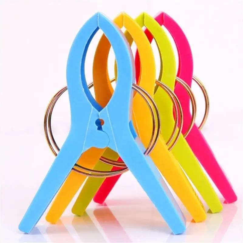 12 pcs Large Clothes Pegs, MultiColor, for Towel and Beach Towel - Image 2
