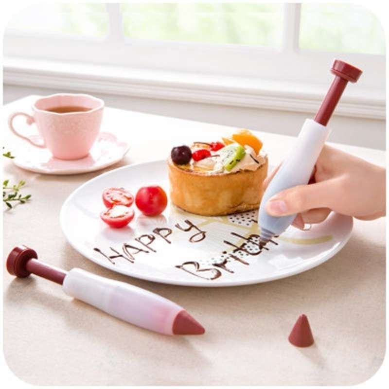 3pcs MultiColor Piping Syringe for Creative Pastries, Piping Pen - Image 1