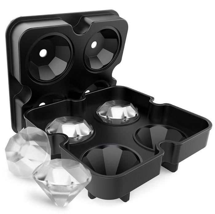 Diamonds Ice Chocolate Jelly Mold, Black - Image 1