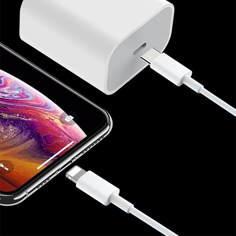 20W Fast Charger with 2m USB-C Cable, White, Compatible with iPhone - Image 5
