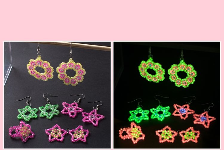 Glow in the Dark Bead Set DIY Kit with Wire and Accessories, Multicolor - Image 6