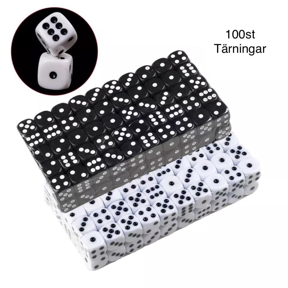 100-pack Black Dice, Six-sided for Party Games Puzzles - Image 1
