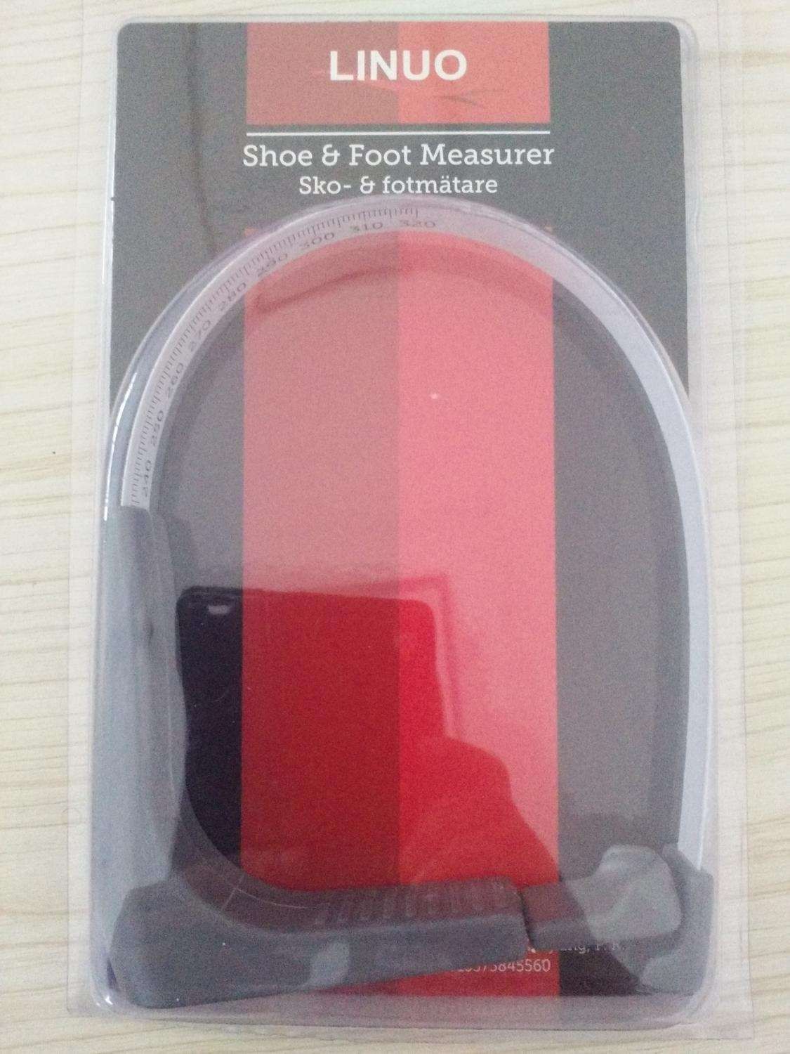Shoe size measuring stick, foot measurer for shoes, grey - Image 2