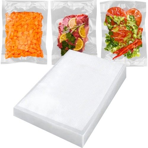 50 Vacuum Bags, 20x30 cm Storage Bags, Transparent Vacuum Sealer Bags for Efficient Storage - Image 1