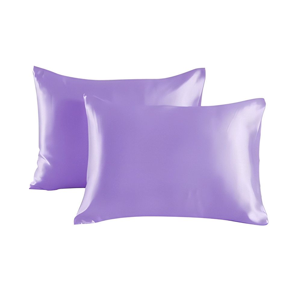 Satin pillowcase 2-pack Purple, 50 x 66cm - Image 1