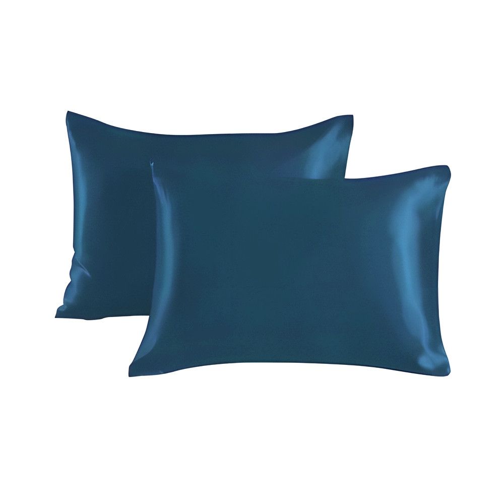 Satin pillowcase 2-pack, 50 x 66cm, Cornflower - Image 1